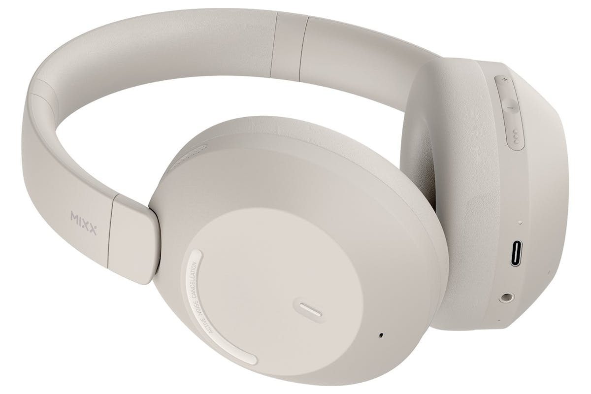 Mixx Streamq C4 Active Noise Cancelling Over Ear Wireless Headphones | Sand-3