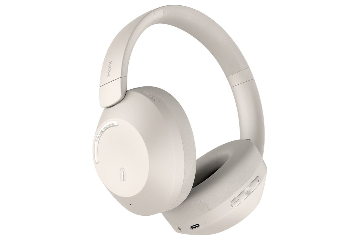 Mixx Streamq C4 Active Noise Cancelling Over Ear Wireless Headphones | Sand
