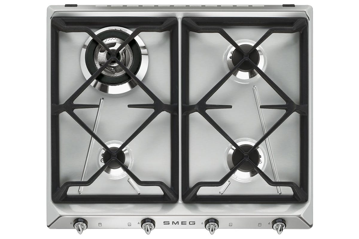 Smeg 60cm Victoria Aesthetic Built-in Gas Hob | SR964XGH | Stainless Steel-2