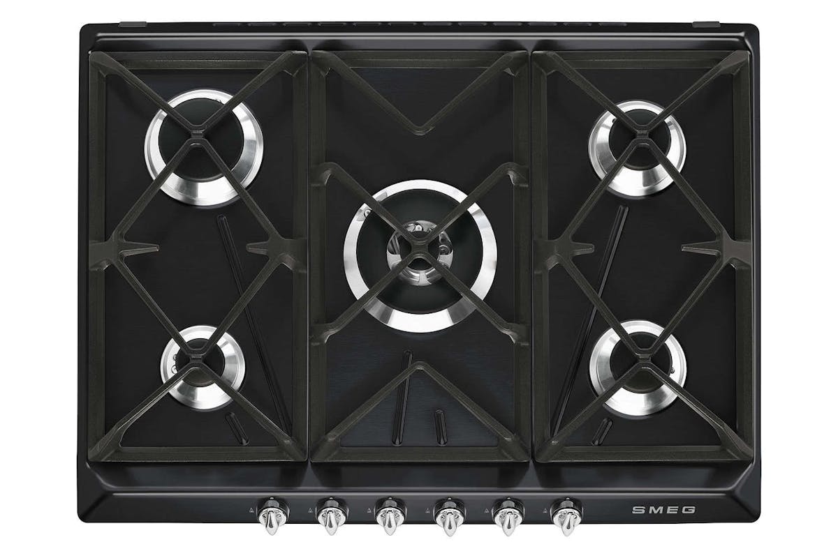 Smeg 69cm Victoria Aesthetic Built-in Gas Hob | SR975NGH | Black-3