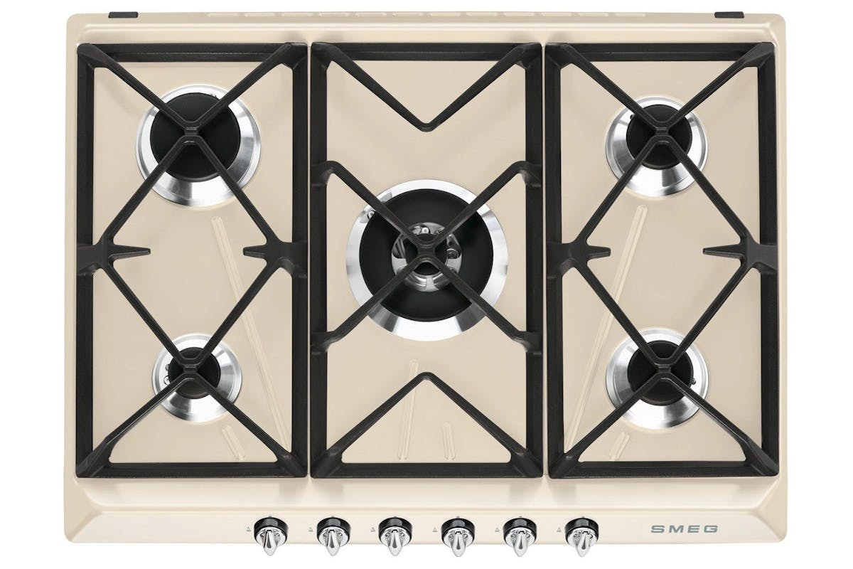Smeg 70cm Victoria Aesthetic Built-in Gas Hob | SR975PGH | Cream-2