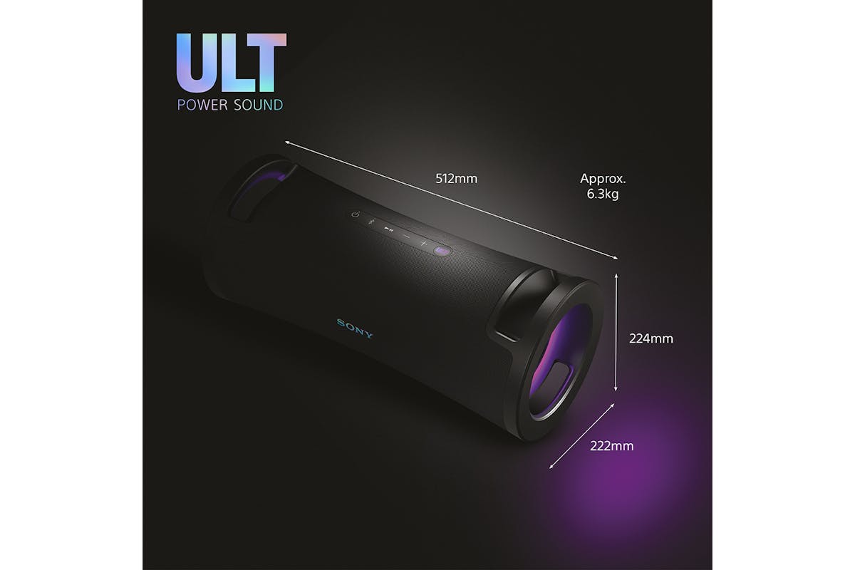 Sony ULT FIELD 7 Wireless Portable Bluetooth Waterproof Speaker | Black | SRSULT70B.EU8-11