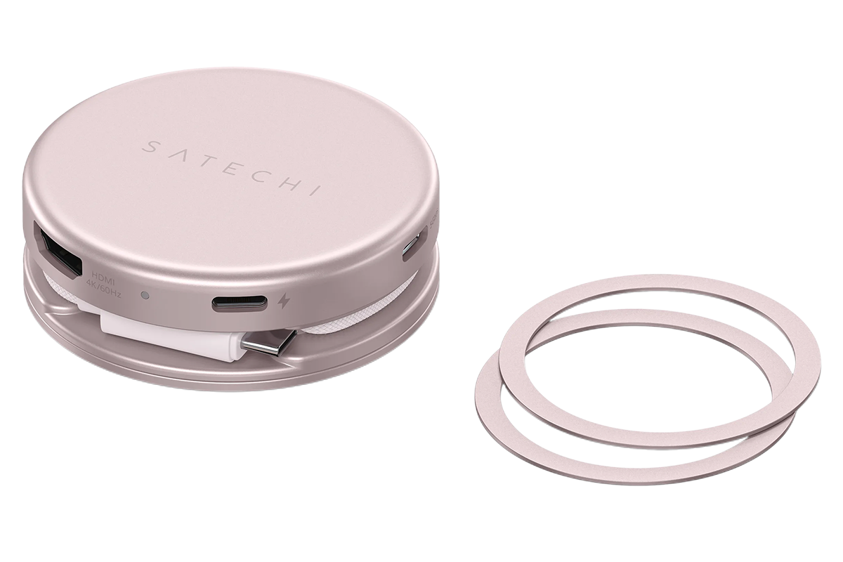 Satechi OntheGo 5-in-1 Multiport Adapter | Blush-5