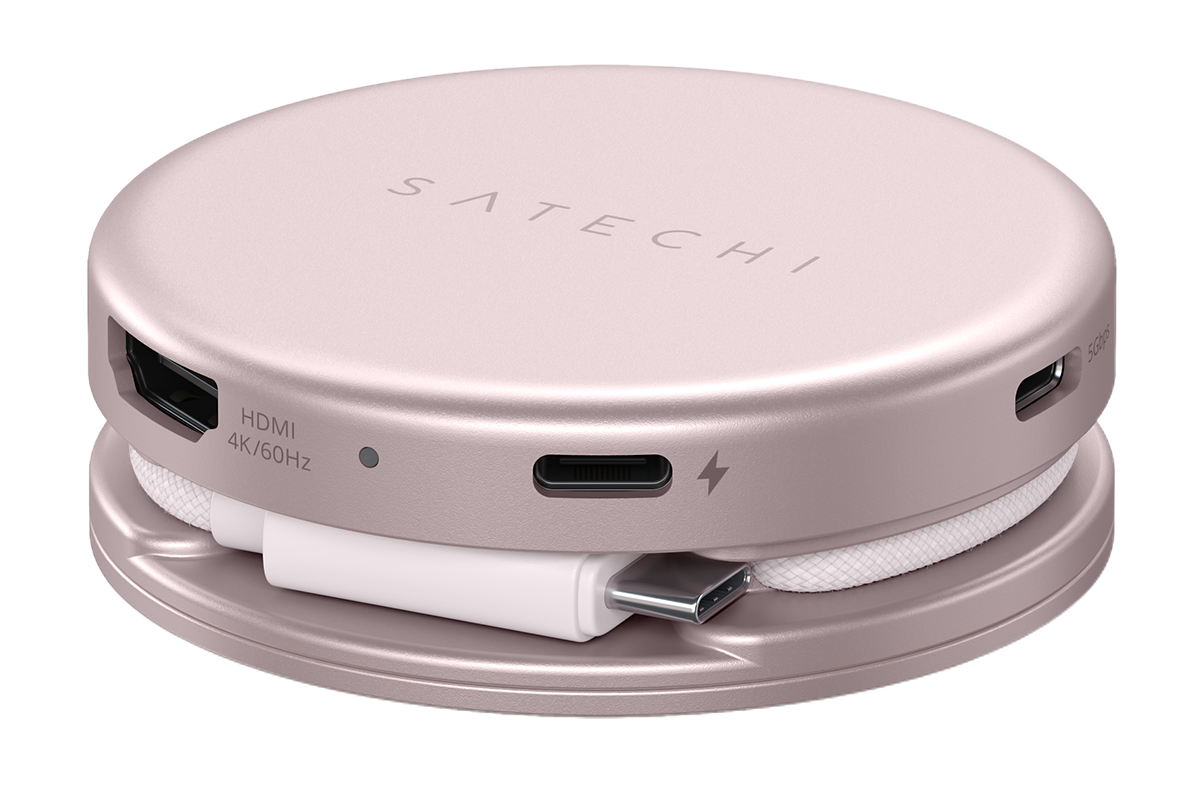 Satechi OntheGo 5-in-1 Multiport Adapter | Blush-6