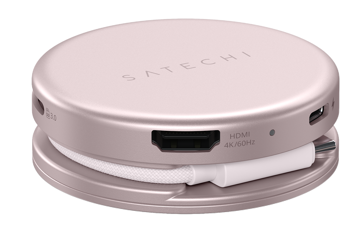 Satechi OntheGo 5-in-1 Multiport Adapter | Blush-7