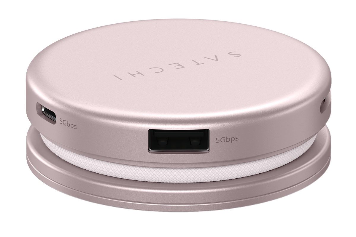 Satechi OntheGo 5-in-1 Multiport Adapter | Blush-9