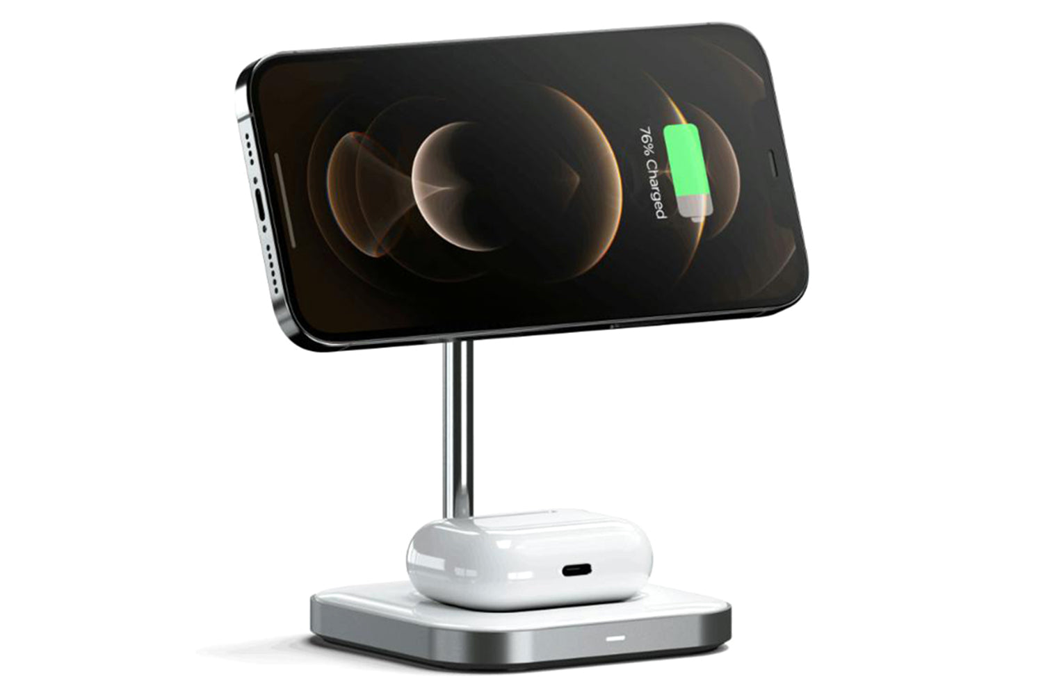 Satechi Aluminum 2-in-1 Magnetic Wireless Charging Stand-3