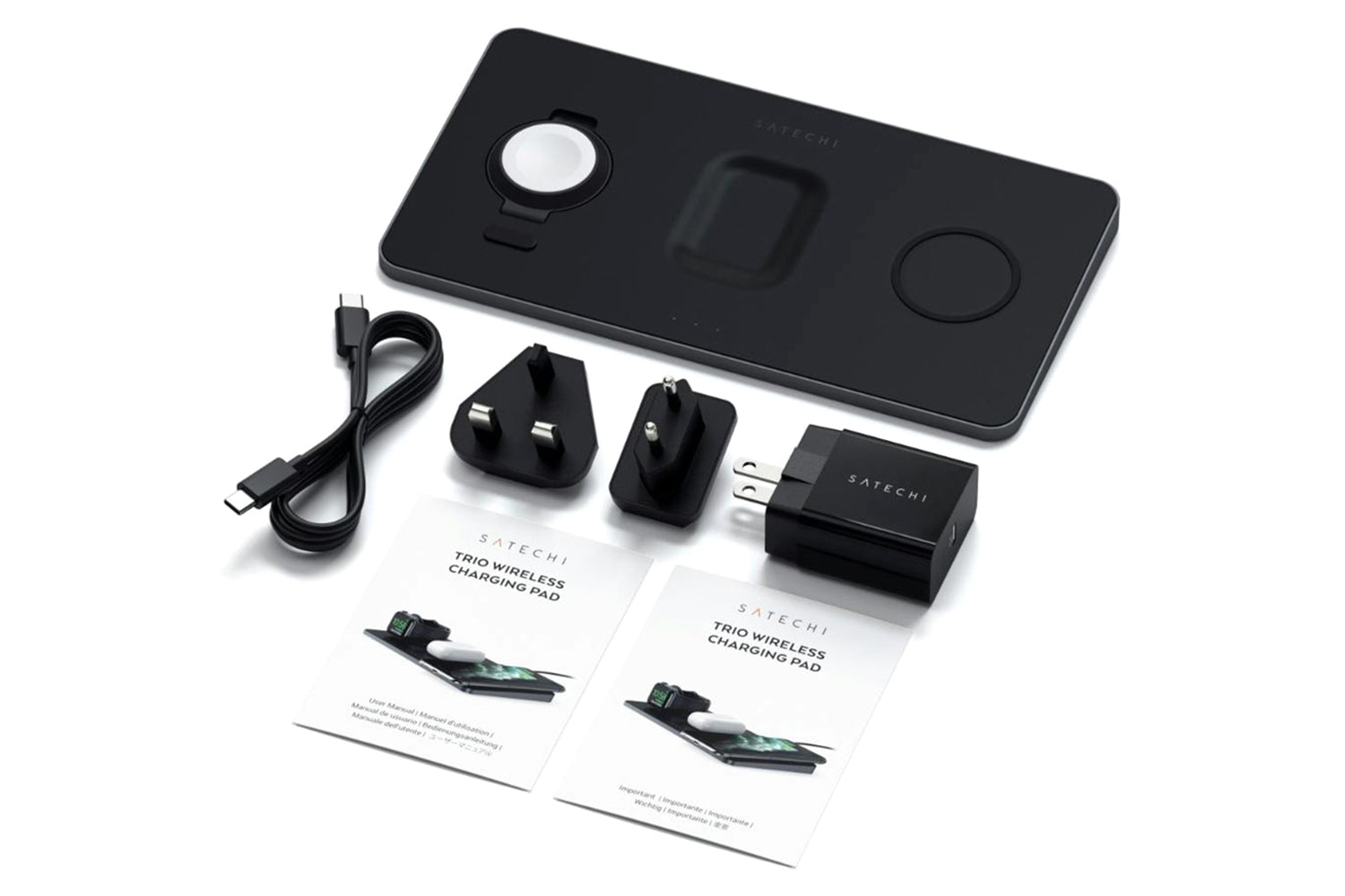 Satechi Trio Wireless Charger with Magnetic Pad-6