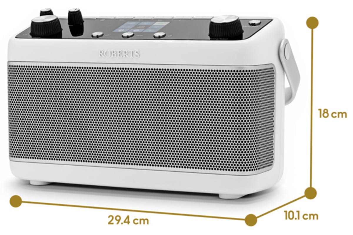 Roberts Stream 219 Internet Portable Stereo Radio with Spotify | White-6