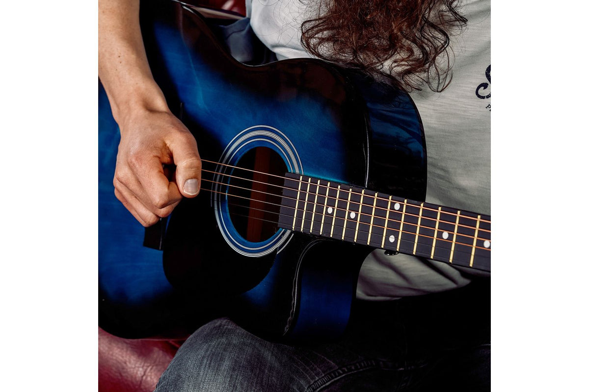 3rd Avenue Cutaway Acoustic Guitar Pack - Blueburst-6
