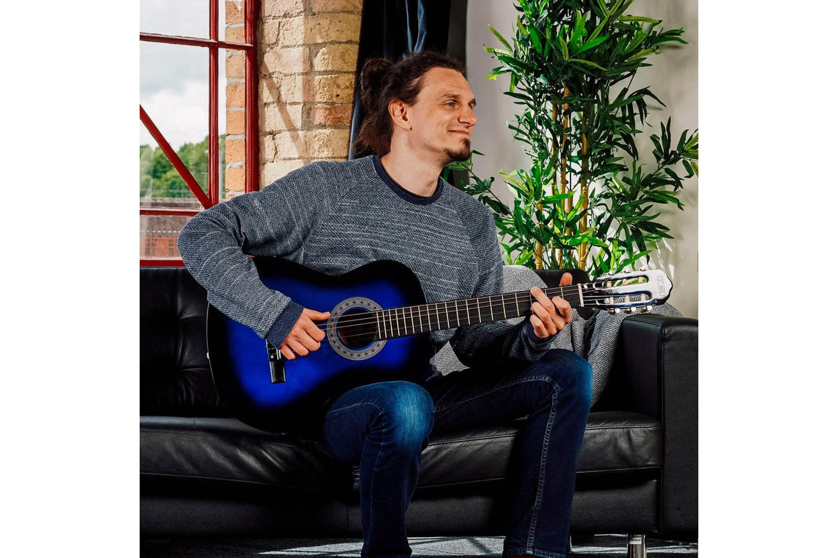 3rd Avenue Full Size Classical Guitar Pack - Blueburst-5