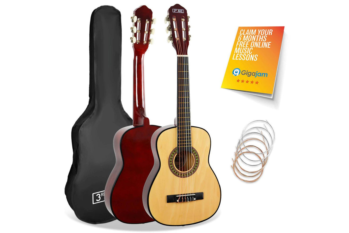 3rd Avenue 14 Size Classical Guitar Pack - Natural