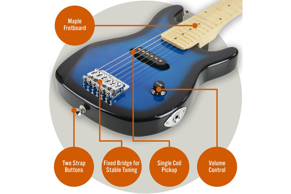 3rd Avenue Junior Electric Guitar Pack - Blueburst-4