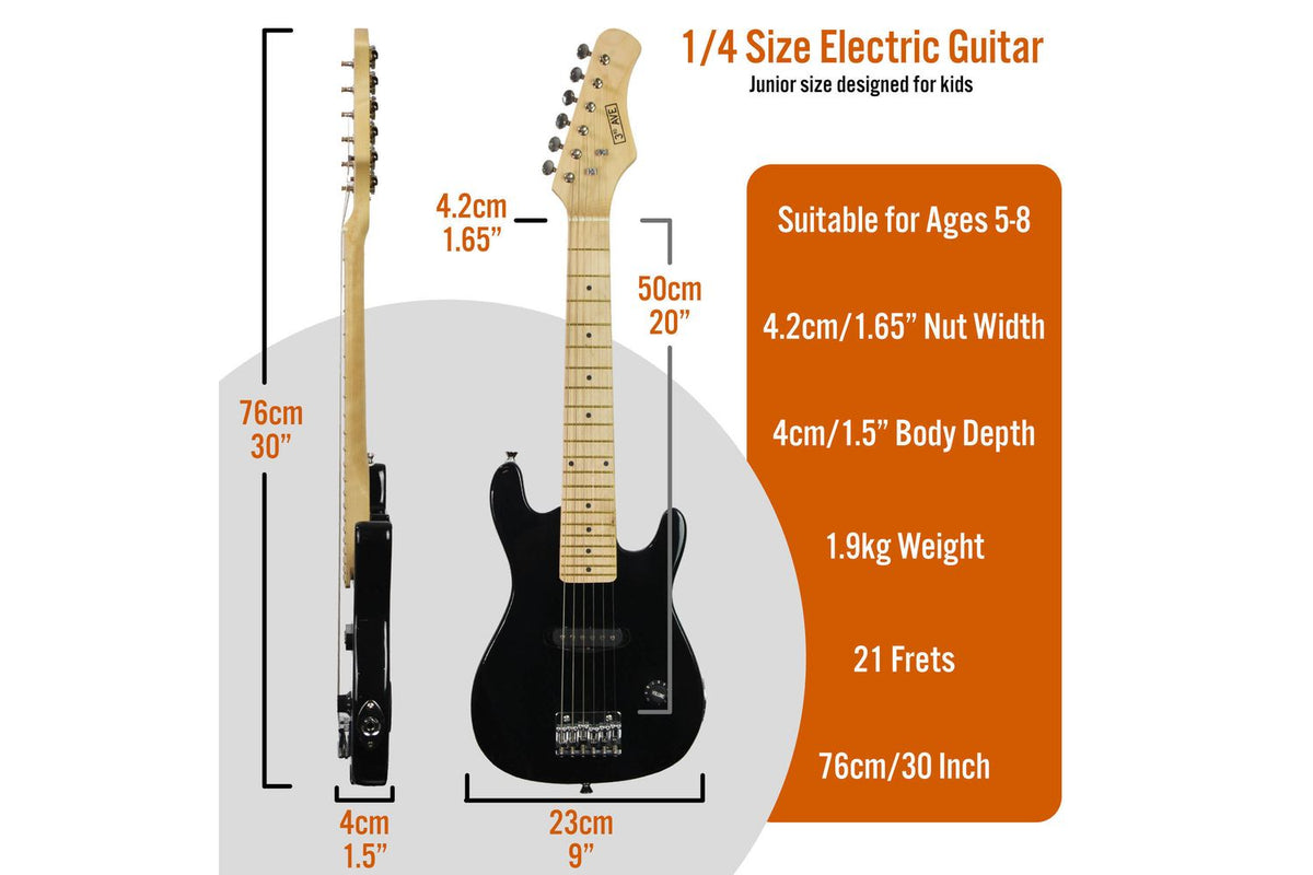 3rd Avenue Junior Electric Guitar Pack - Black-2