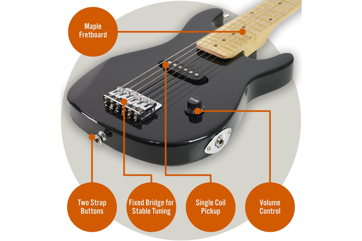 3rd Avenue Junior Electric Guitar Pack - Black-4