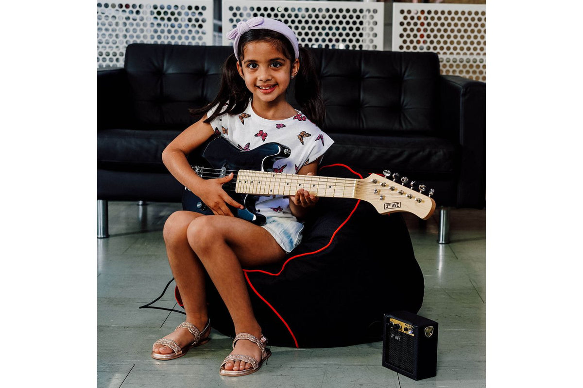 3rd Avenue Junior Electric Guitar Pack - Black-5