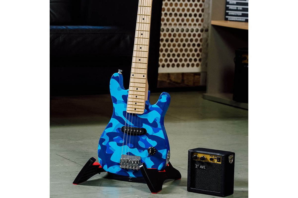 3rd Avenue Junior Electric Guitar Pack - Blue Camo-6