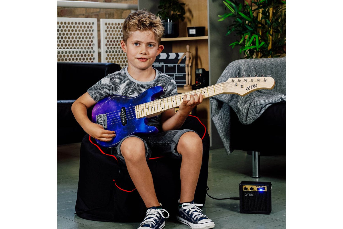 3rd Avenue Junior Electric Guitar Pack - Purple Galaxy-5