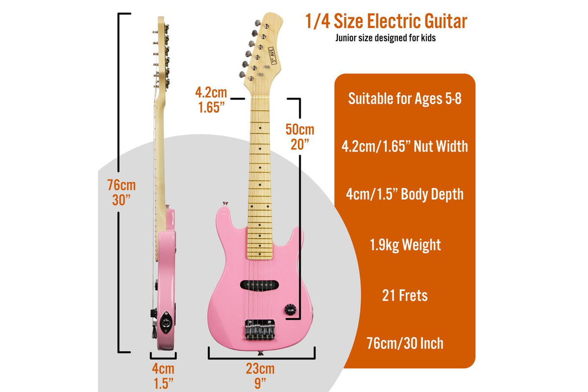 3rd Avenue Junior Electric Guitar Pack - Pink-2