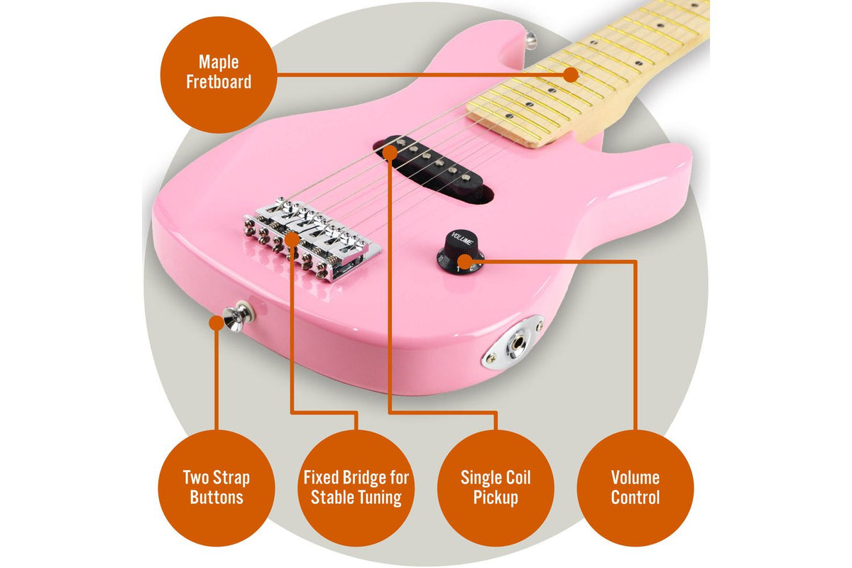 3rd Avenue Junior Electric Guitar Pack - Pink-4