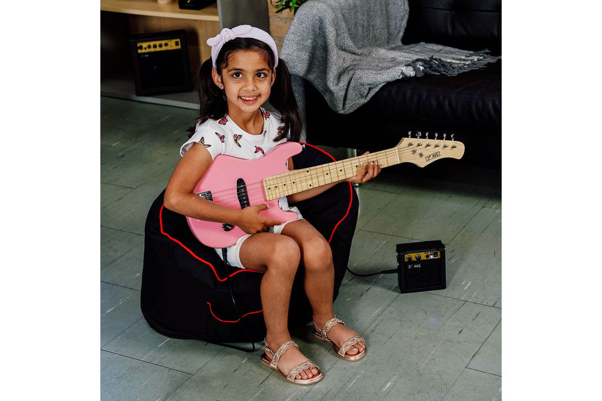 3rd Avenue Junior Electric Guitar Pack - Pink-5