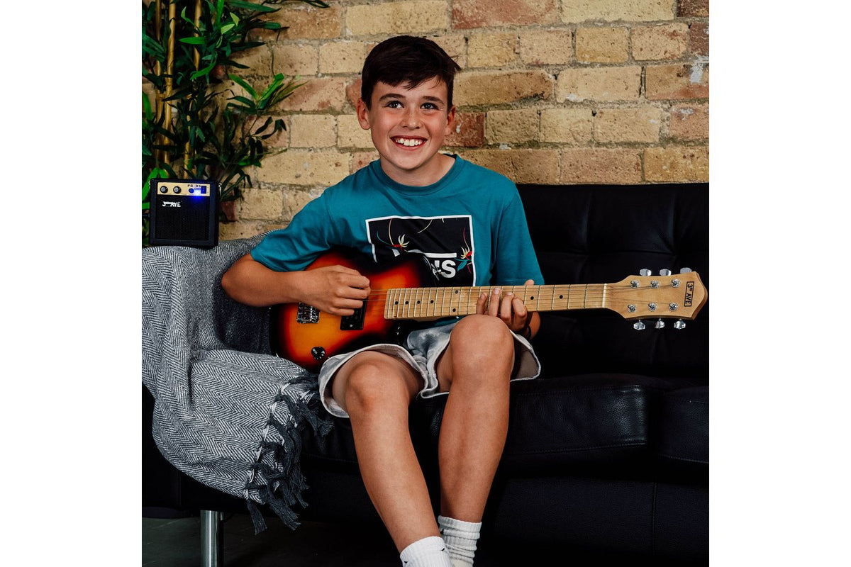 3rd Avenue Junior Electric Rock Guitar Pack - Sun-6