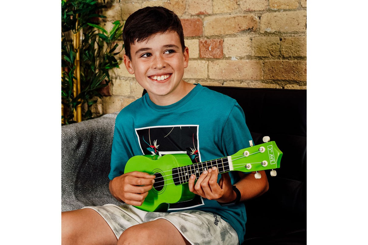3rd Avenue Soprano Ukulele - Lime Green-5
