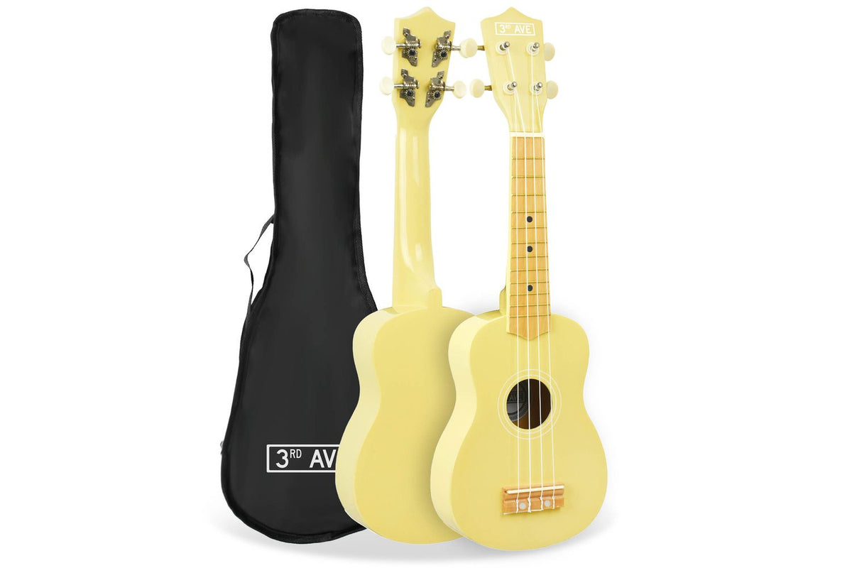 3rd Avenue Soprano Ukulele - Pastel Yellow