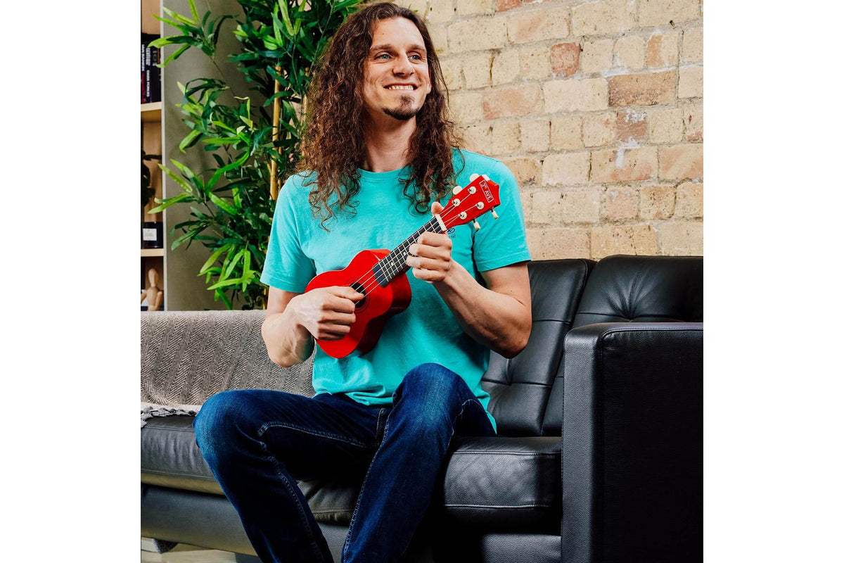 3rd Avenue Soprano Ukulele Pack - Red-5