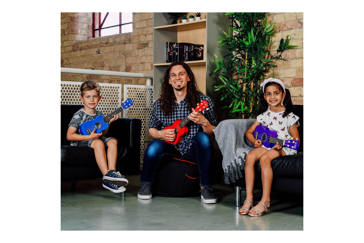 3rd Avenue Soprano Ukulele Pack - Red-6