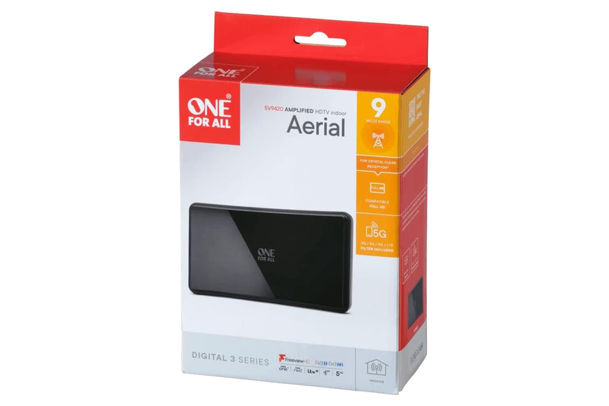 One For All Amplified Indoor TV Antenna | SV9420-5G-3