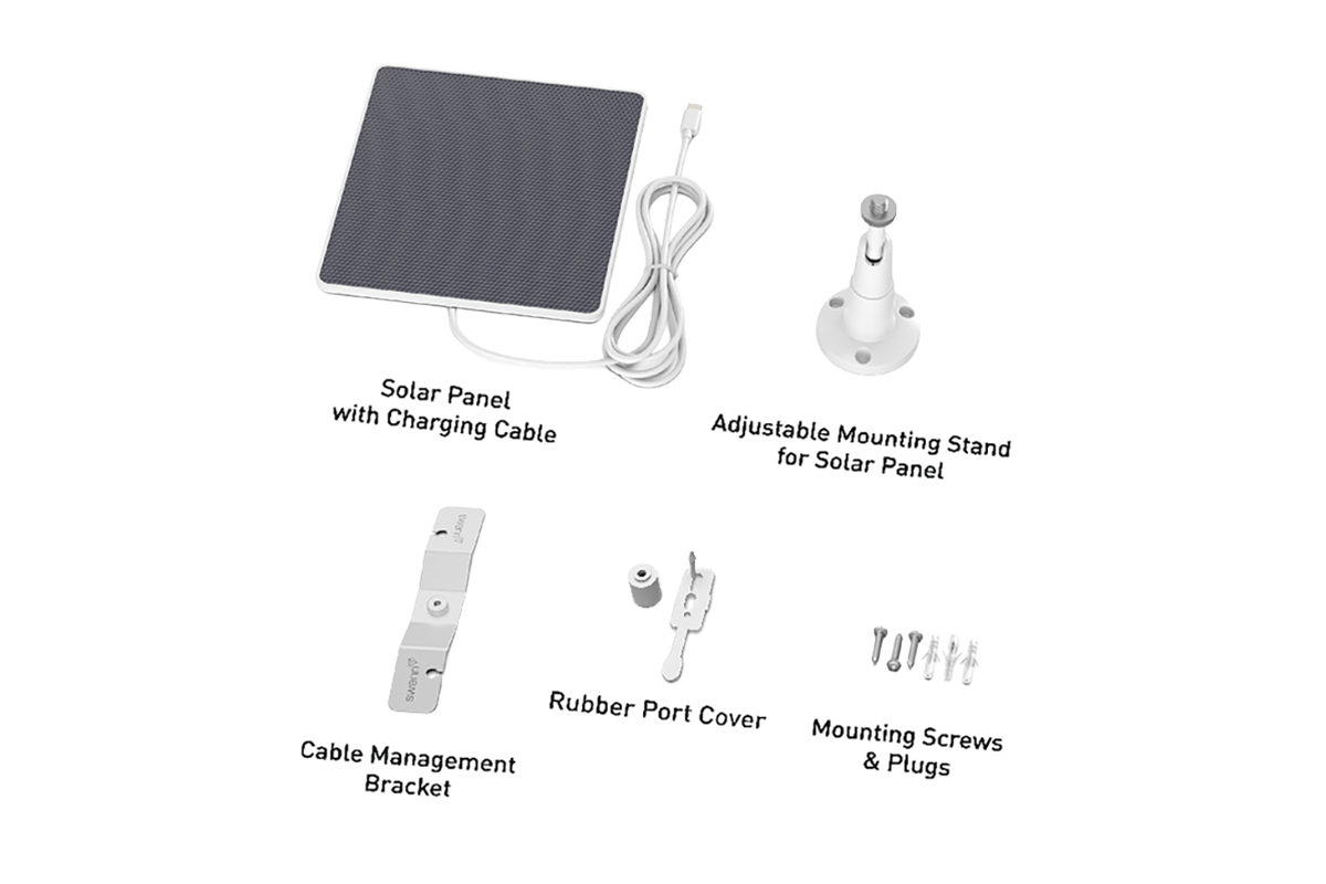 Swann Solar Panel for Swann Wire-free Cameras | SWIFISOLAR5GL-8