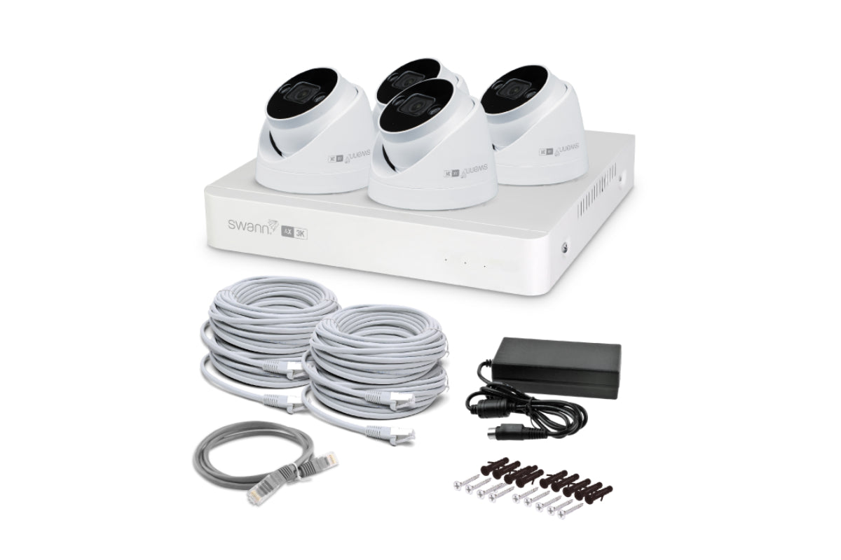 Swann AdvancedX Wired NVR Security Dome Camera | Pack of 4-8