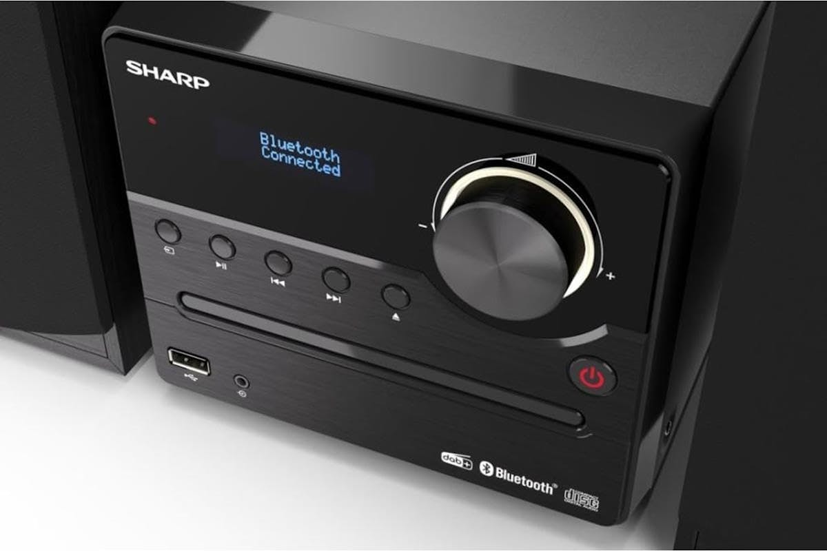 Sharp | Sharp Hi-fi Micro Dab System | Bluetooth And CD Player | Black | SXL-B517-4