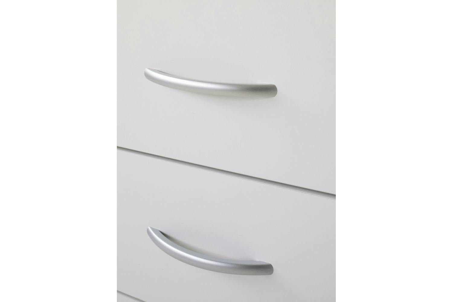 Las Bedside Locker | 3 Drawer | White-6