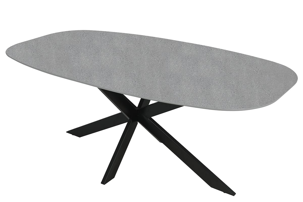 Sadie Oval Dining Table | 160 cm | Grey-4