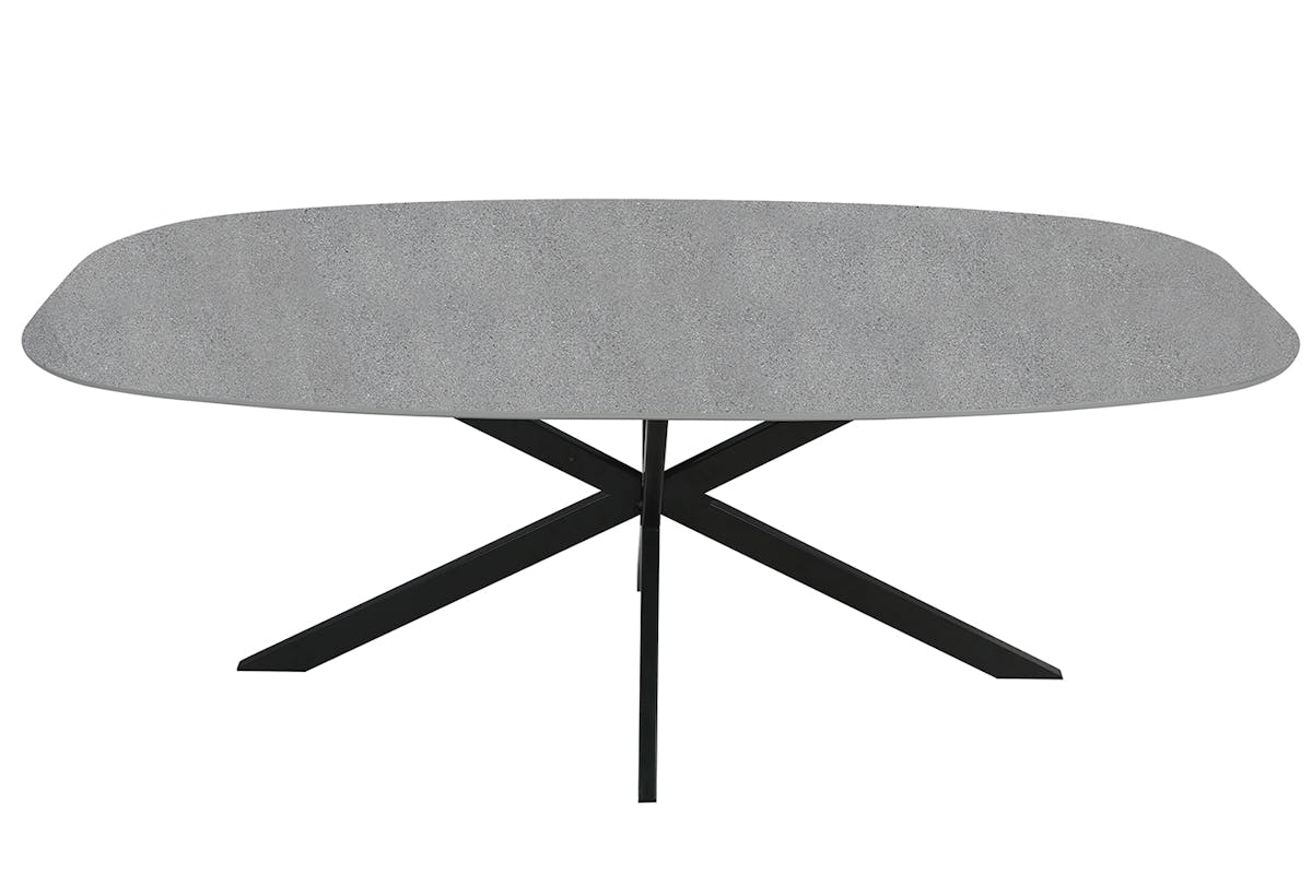 Sadie Oval Dining Table | 160 cm | Grey-2