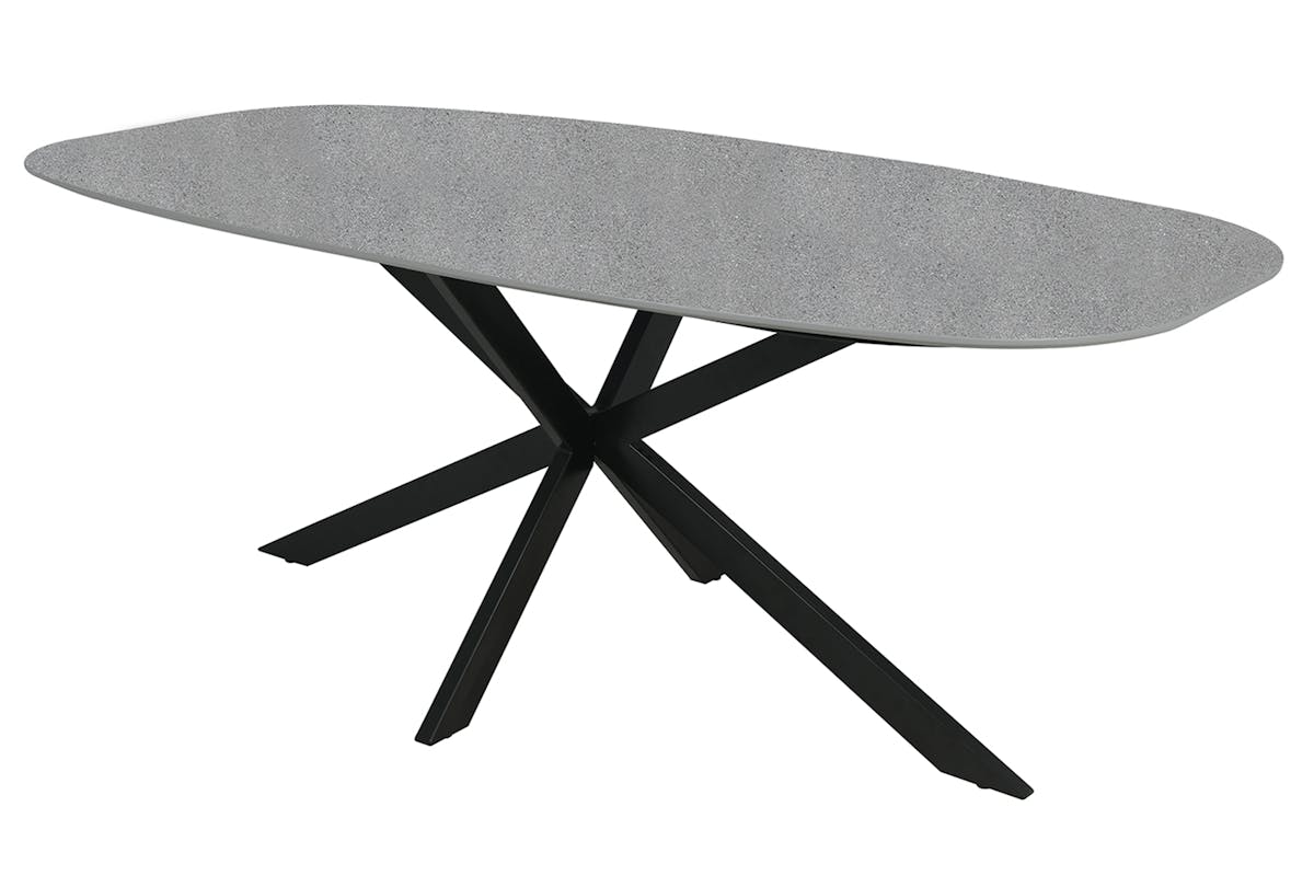 Sadie Oval Dining Table | 200 cm | Grey-2
