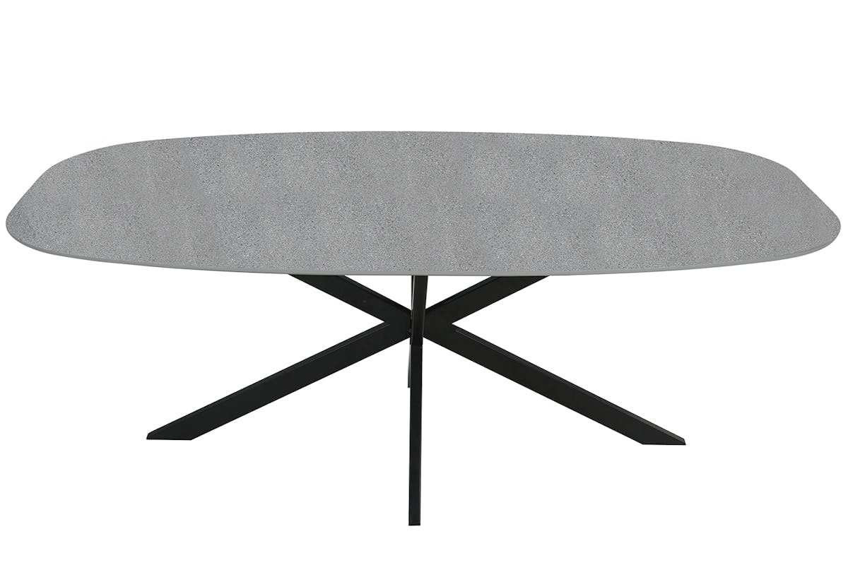 Sadie Oval Dining Table | 200 cm | Grey-4