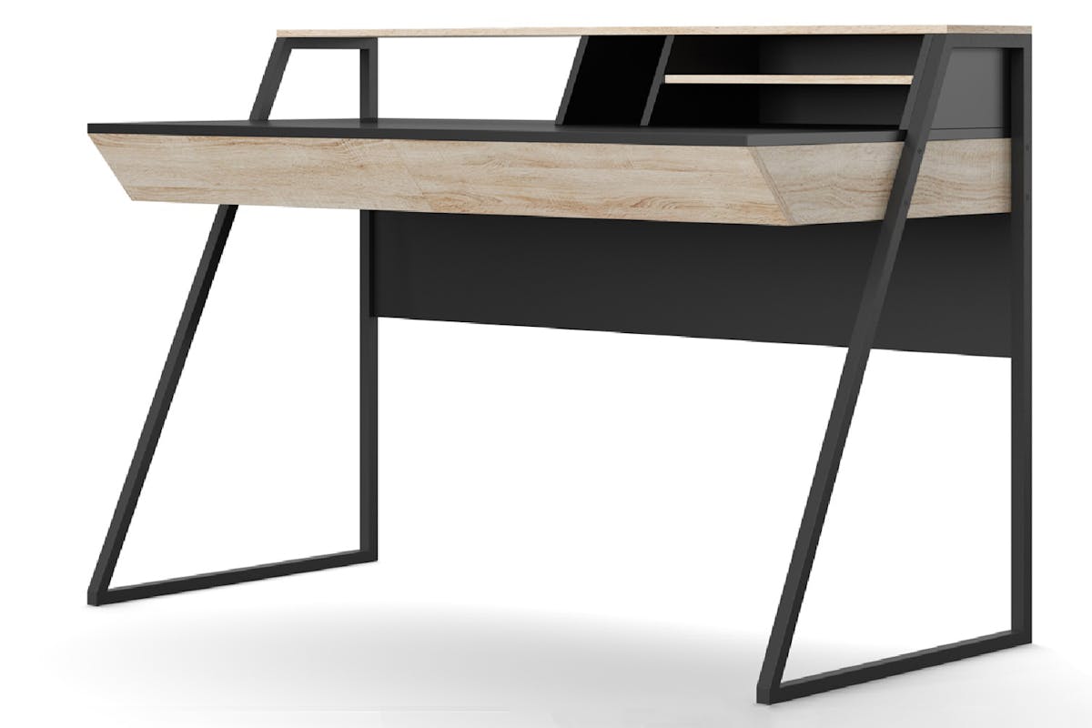Dorel Salcombe Desk | Black/Oak-3