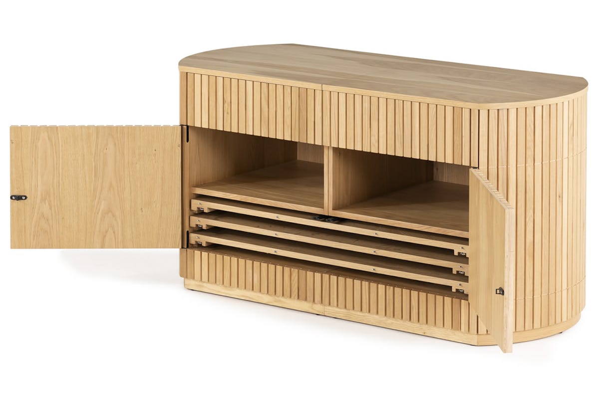 Transformer Round Sideboard Right Side | Scandinavian Oak
