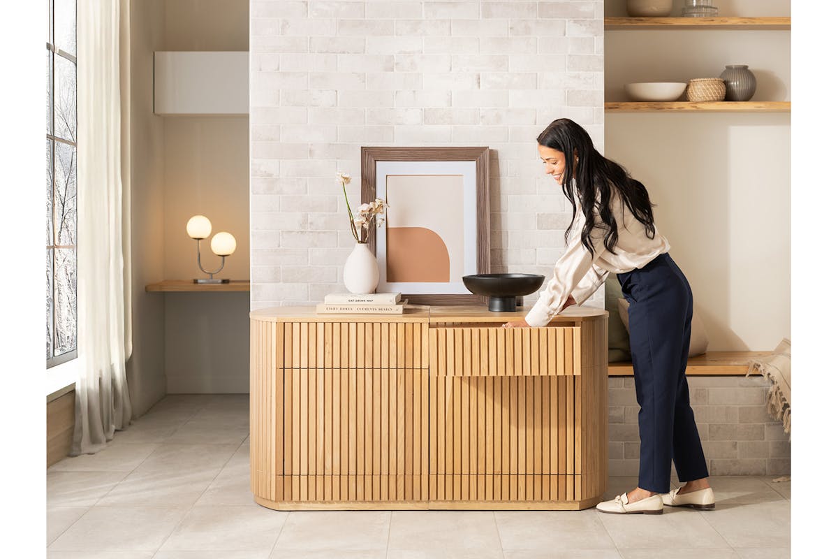 Transformer Round Sideboard Right Side | Scandinavian Oak-3