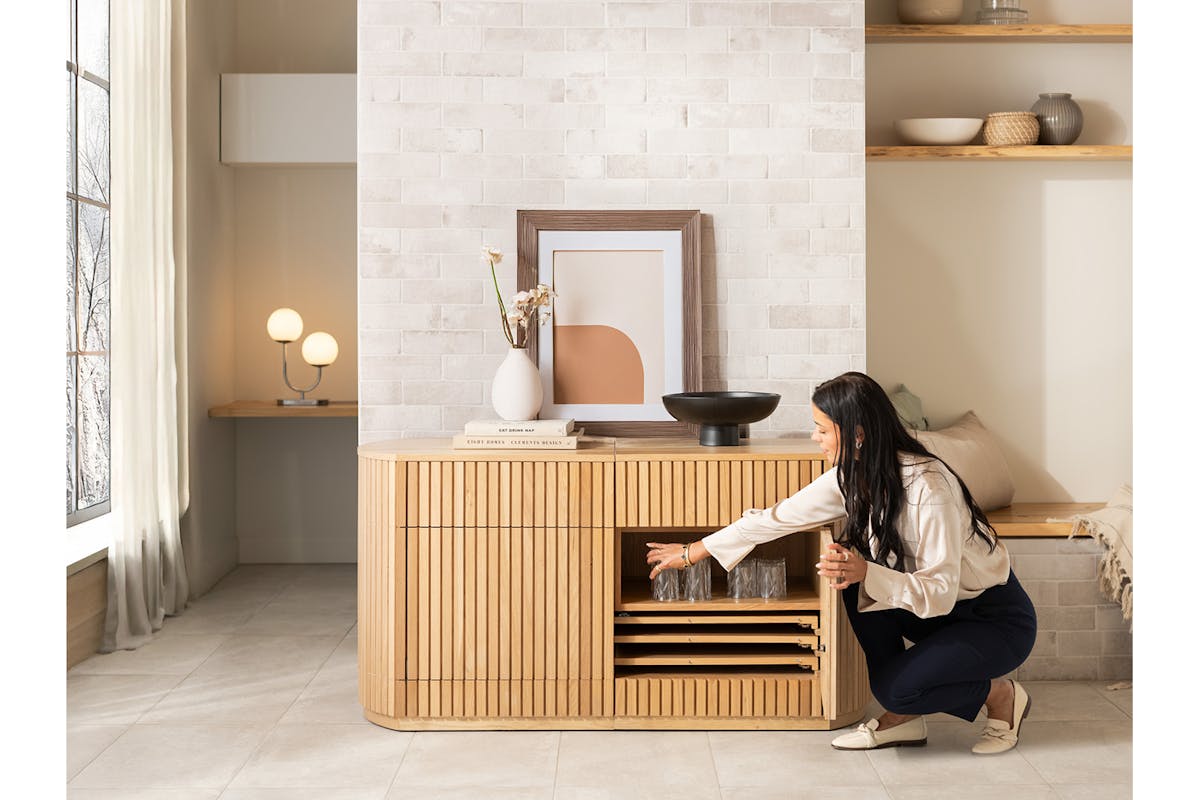 Transformer Round Sideboard Right Side | Scandinavian Oak-4