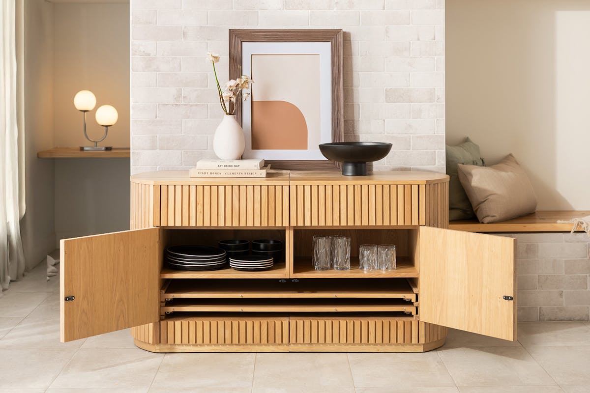 Transformer Round Sideboard Right Side | Scandinavian Oak-5