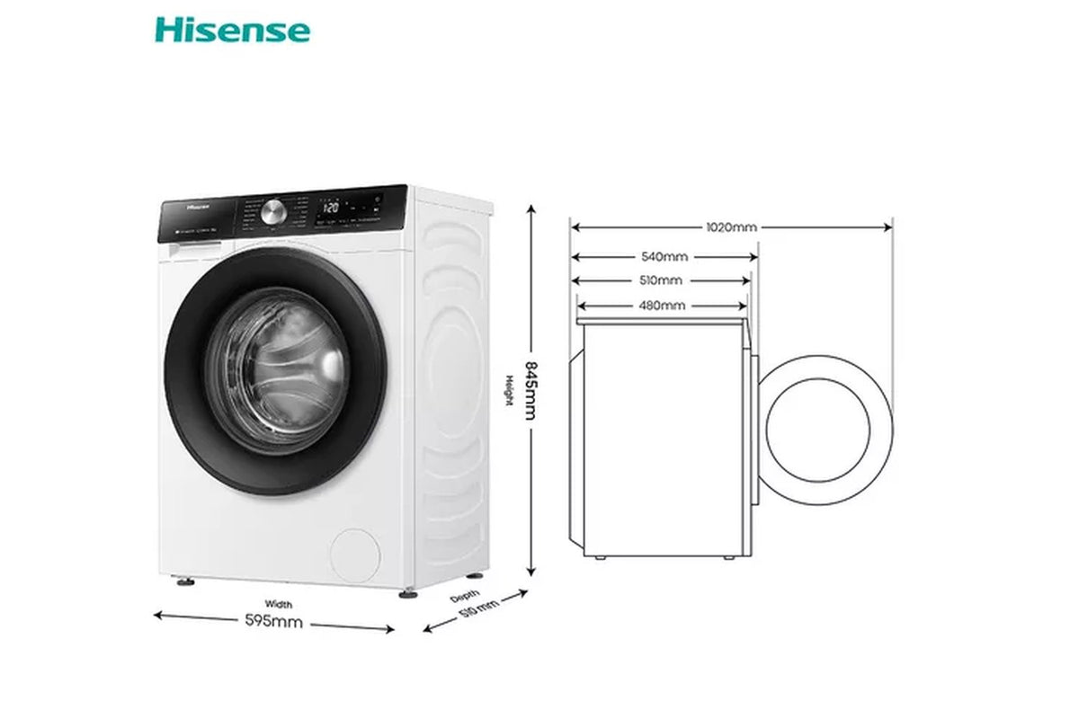 Hisense 3S Washing Machine | WF3S8043BW | White-13