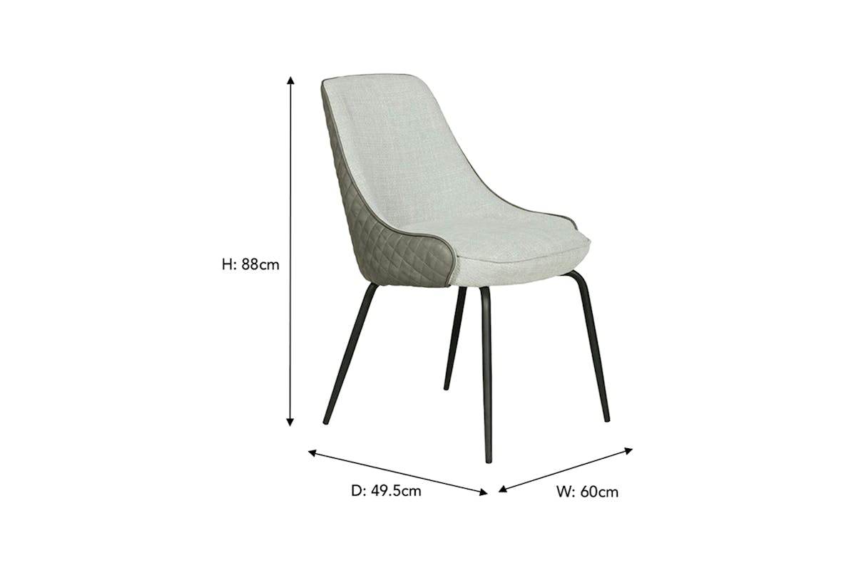 Sadie Dining Chair | Grey-4