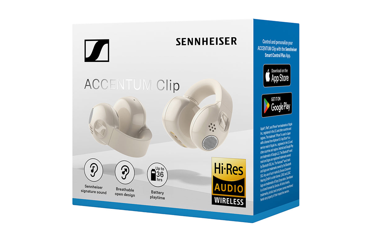 Sennheiser Accentum Clip Open Ear Earbuds | Cream-2