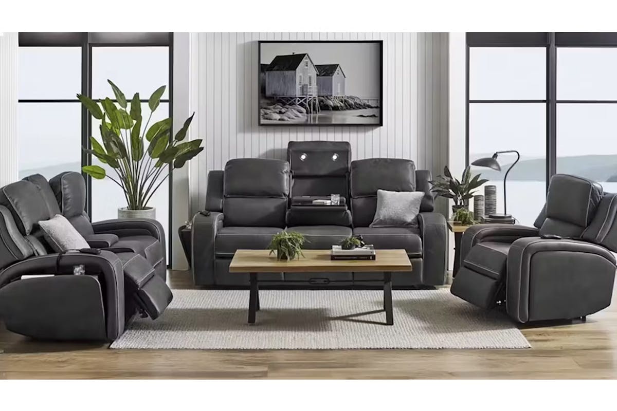 Shobi 2 Seater Sofa | Power Recliner | Console | Heated & Massage Seat | Fabric-2