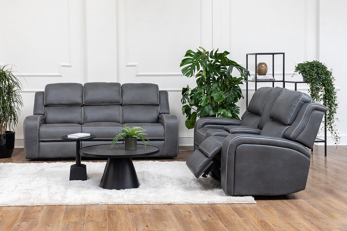Shobi 3 Seater Sofa | Power Recliner | Heated & Massage Seat | Fabric-2