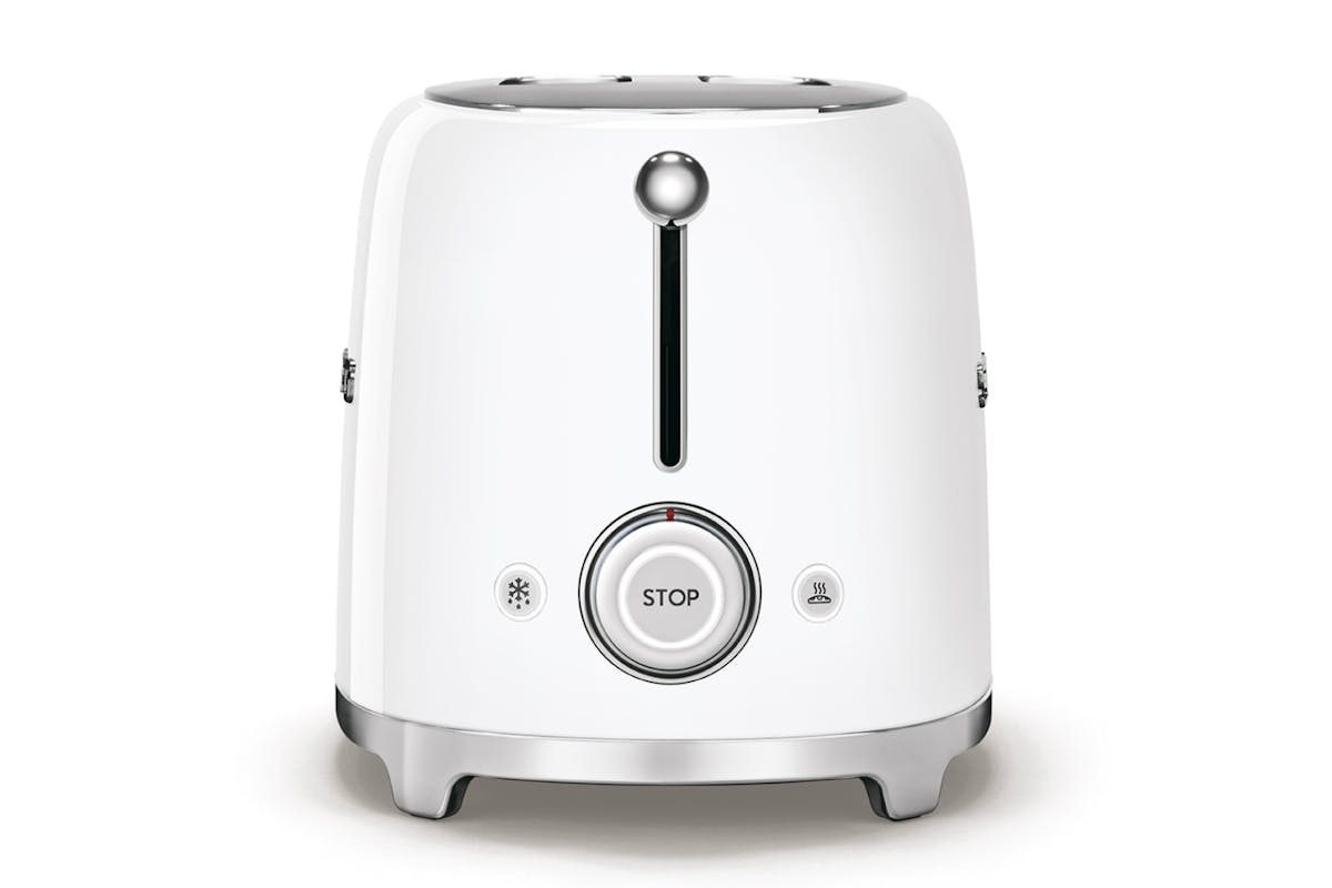 Smeg 50's Retro Style Aesthetic 2 Slice Toaster | TSF01WHUK | White-3
